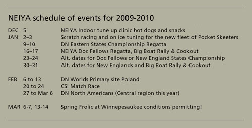 NEIYA 09-10 schedule